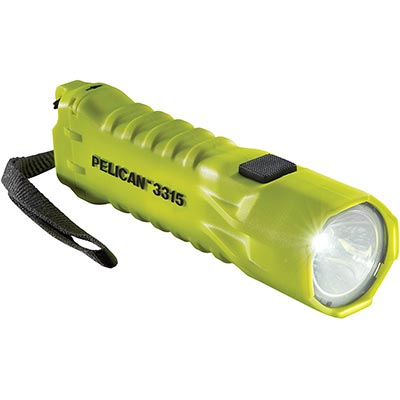 pelican 3315 yellow led safety flashlight
