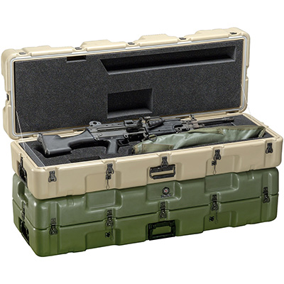 pelican military M249 machine gun case